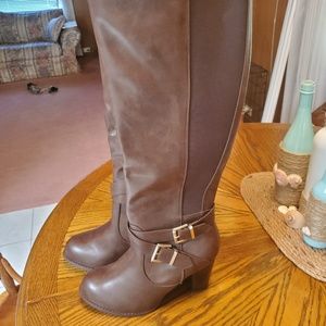 Torrid faux leather boots - wide calf